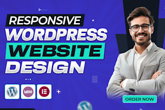 design and develop a professional responsive wordpress website