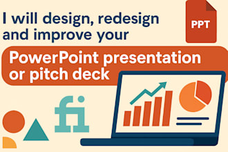 design, redesign and improve your powerpoint presentation or pitch deck