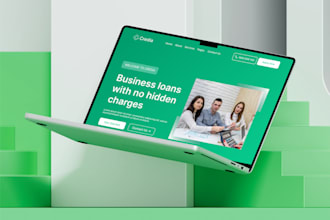 design a business loan landing page