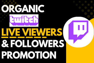 no bot promotion to your live stream to bring more live viewers to your stream