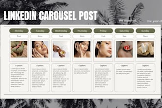 design high engagement linkedin carousel ai written for your brand