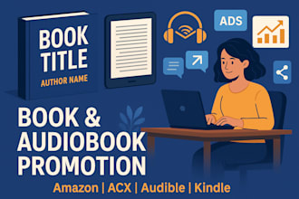 promote book, ebook marketing, amazon acx, audible audiobook cover promotion