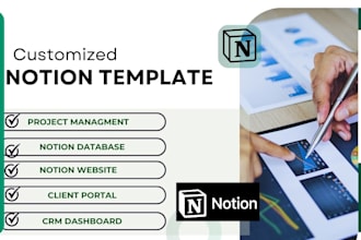 build custom notion templates,notion dashboard, notion workspace, notion expert