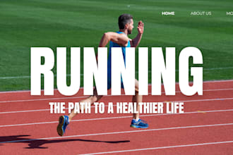 create stunning sport website, yoga, basketball, football, soccer academic