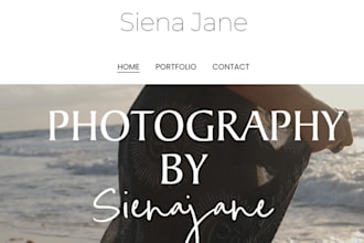 build a squarespace photography website, portfolio website