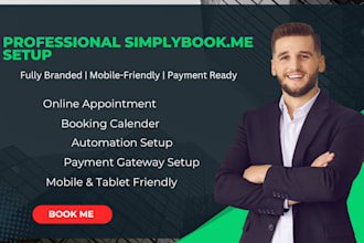 create a professional booking using simplybook me