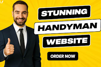 create cleaning,handyman or hvac, rofing construction website