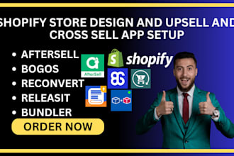setup shopify upsell and cross sell reconvert bogos aftersell releasit bundler