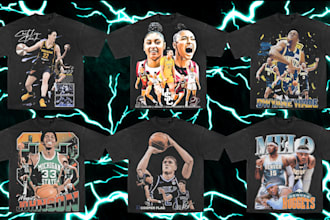 design a dope 90s vintage bootleg rap tshirt, sport, nba tee