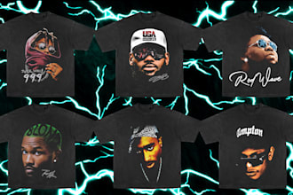 design a dope 90s vintage bootleg rap tshirt, sport, nba tee