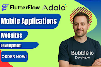 help build or develop flutterflow or adalo mobile app development
