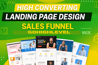 wordpress gohighlevel unbounce website ghl sales funnel automation landing page