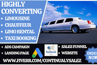 generate hot limousine leads chauffeur marketing optimized car limo rental leads