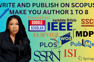 write and publish article in scopus ssci isi mdpi q1 q2 make you 1st author