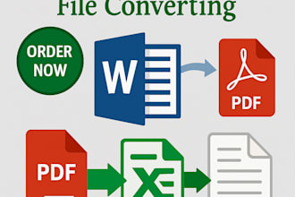 convert any file from pdf, xls, doc to any format you need