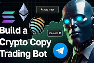 setup solana crypto bot, solana arbitrage bot, solana volume bot, copy trade bot