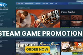 steam promotion steam game promtion indie game app promotion for steam wishlist