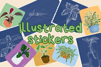 make custom illustrated stickers