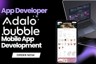 develop bubble adalo buildfire web app, saas mvp mobile app