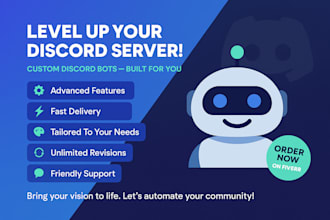 create a custom discord bot based on your ideas