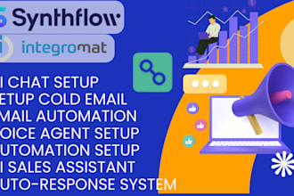 setup ai chat cold email and automation using synthflow or make