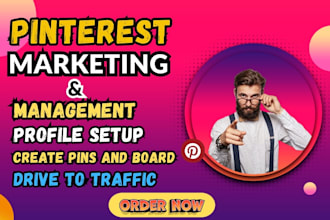 be your pinterest marketing manager for organic growth and sales