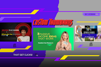 create thumbnails for gaming youtube channels