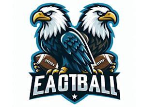 design mascot bird eagle football logo