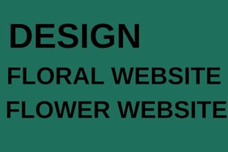 design a flower website