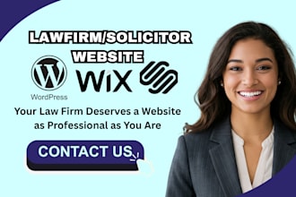 design modern law firm website solicitor website with wordpress wix squarespace