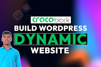 build dynamic wordpress website with jet engine, crocoblock, elementor