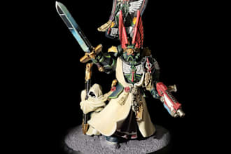 paint warhammer 40k and other wargameing miniatures
