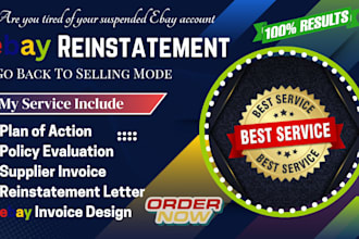 reinstate your suspended ebay account, mc001 mc113 and back to selling mode