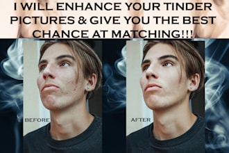 aesthetically enhance your photos for tinder, bumble, hinge and other apps