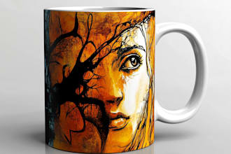make a custom mug design for you