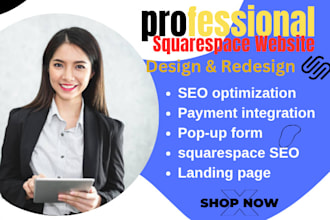 build squarespace website design redesign squarespace website square store SEO