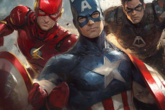 draw comic book illustrations or webtoon pages