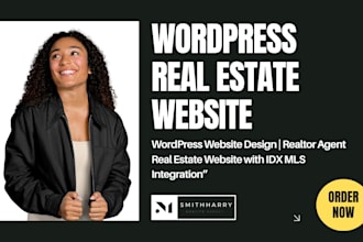 real estate idx website, real estate wordpress website redesign, website design