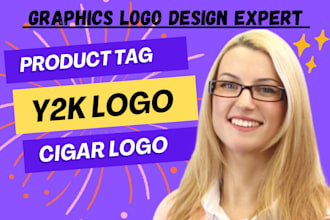 event logo, producer tags, y2k, custom font, cigar