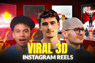 edit viral 3d reels for youtube, instagram, and tiktok