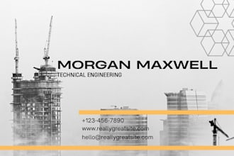 design professional modern business cards for your business
