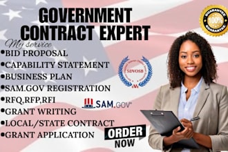 write winning bid proposal, rfp, rfq, rfi, grant, tender to government contract