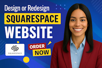 design, revamp squarespace website build membership website square online store