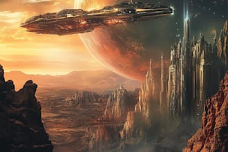 paint a great cover for sci fi, fantasy book or tabletop