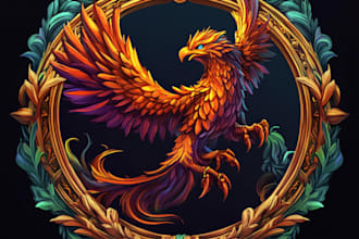 create a unique dnd, sci fi, or fantasy logo