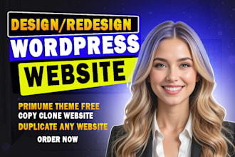 design, redesign, copy clone, revamp wordpress website by elementor pro or divi