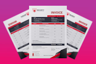do professional letterhead, price list, rate list, invoice