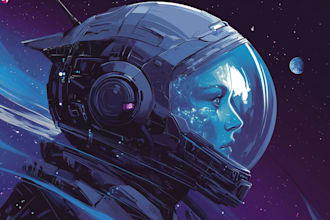 make an sci fi character art, sci fi art illustration