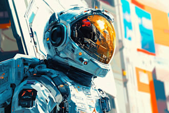 make a sci fi art and spaceship design