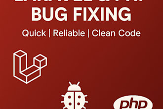 fix bugs or errors in your laravel or PHP website